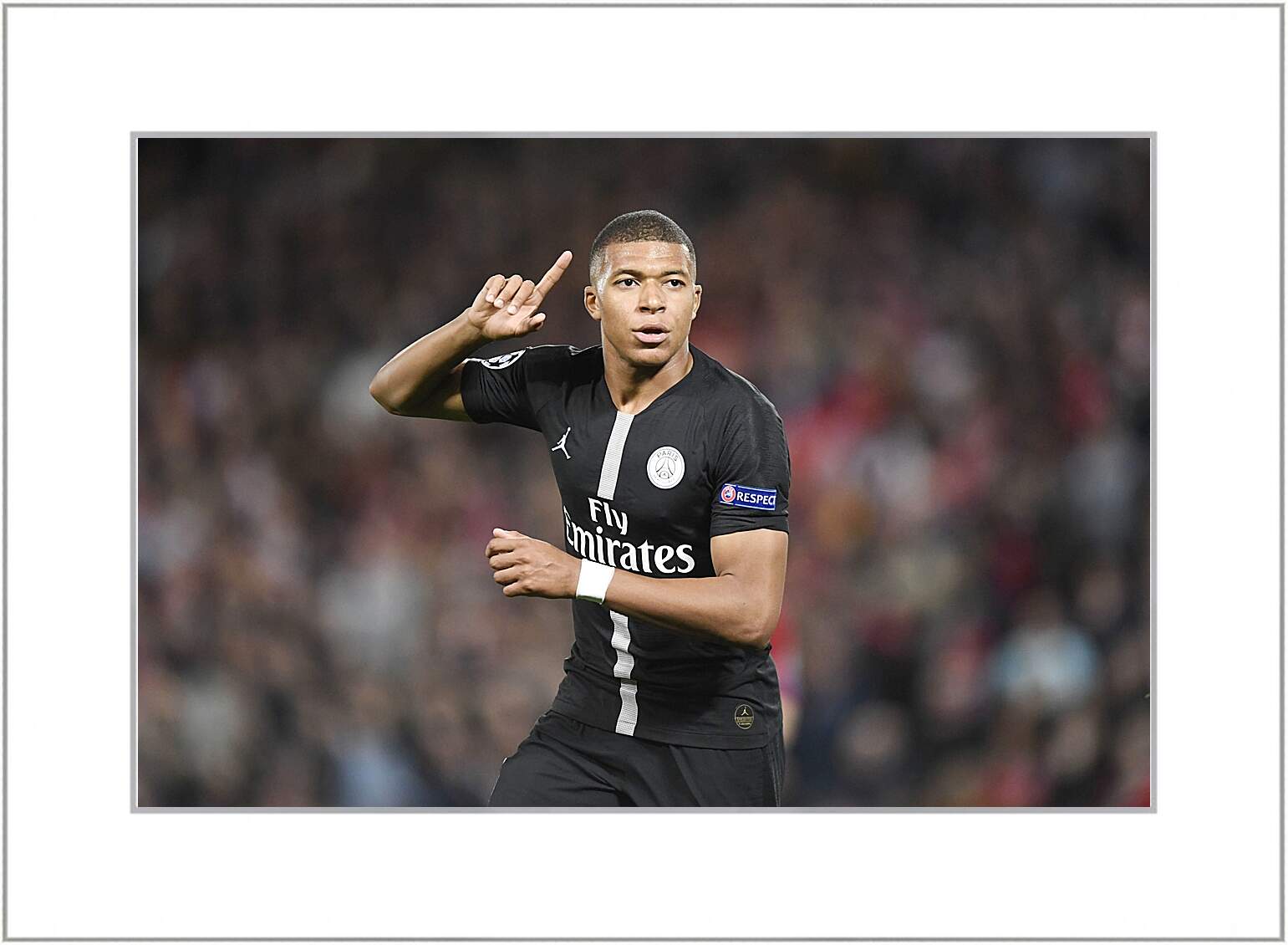 Картина в раме - Килиан Мбаппе. Kylian Mbappé