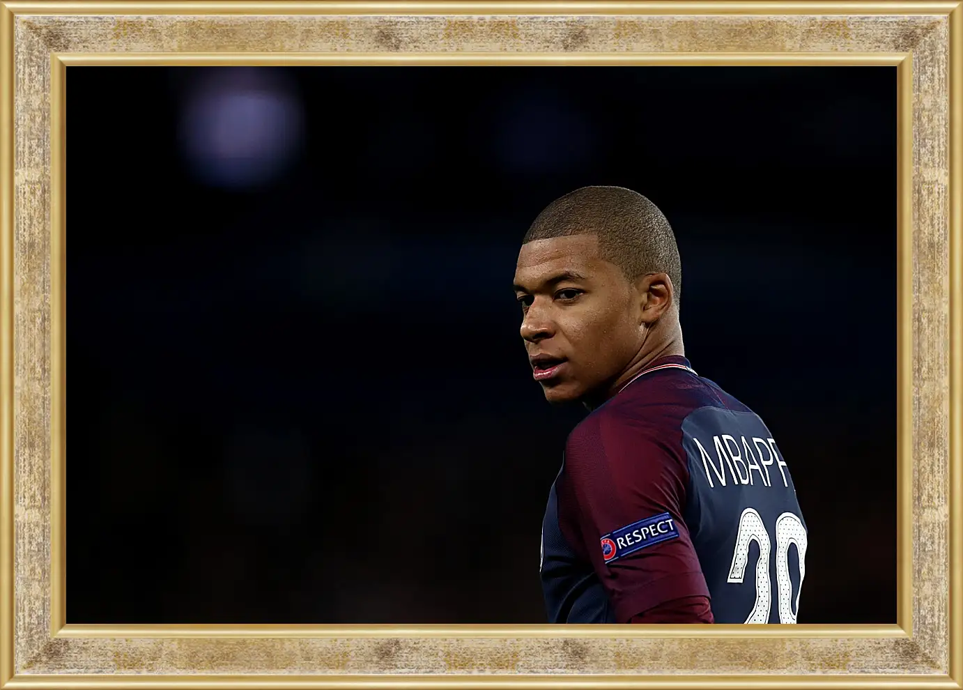 Картина в раме - Килиан Мбаппе. Kylian Mbappé