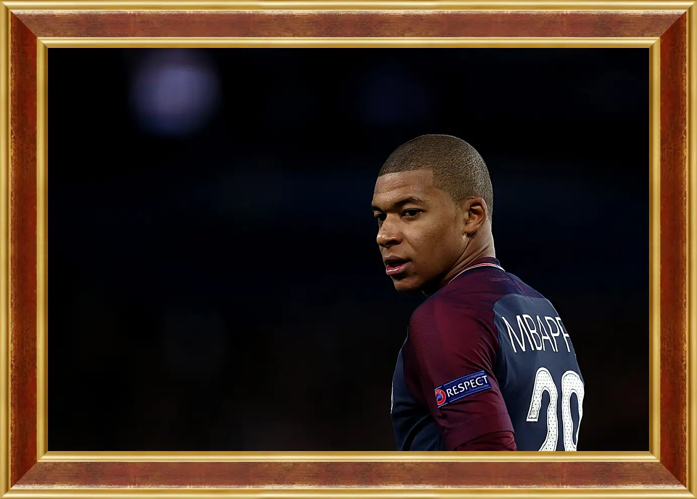 Картина в раме - Килиан Мбаппе. Kylian Mbappé