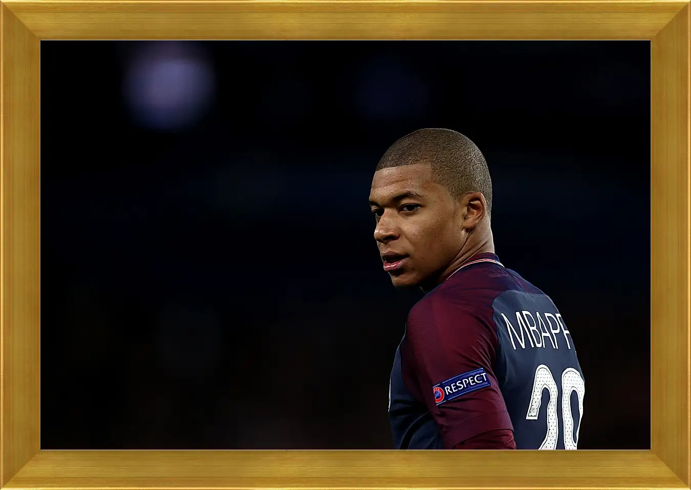 Картина в раме - Килиан Мбаппе. Kylian Mbappé