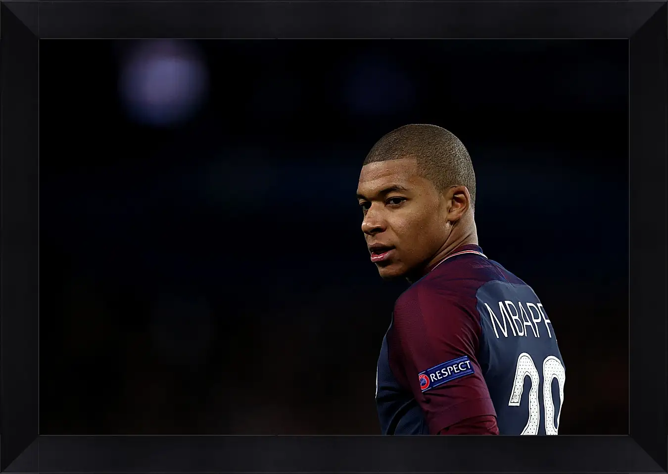 Картина в раме - Килиан Мбаппе. Kylian Mbappé