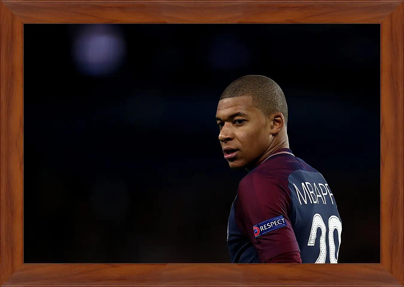 Картина в раме - Килиан Мбаппе. Kylian Mbappé