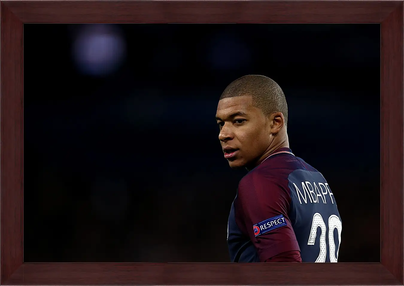 Картина в раме - Килиан Мбаппе. Kylian Mbappé