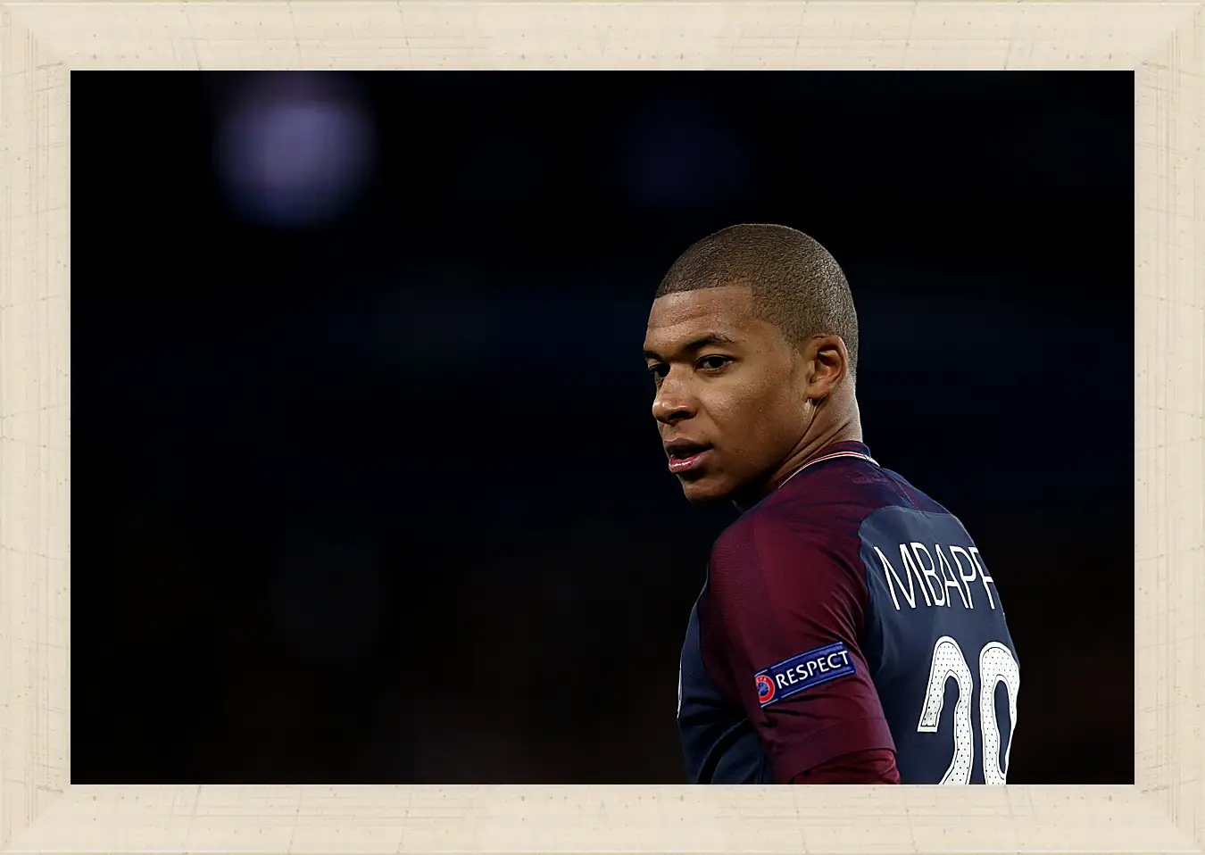 Картина в раме - Килиан Мбаппе. Kylian Mbappé