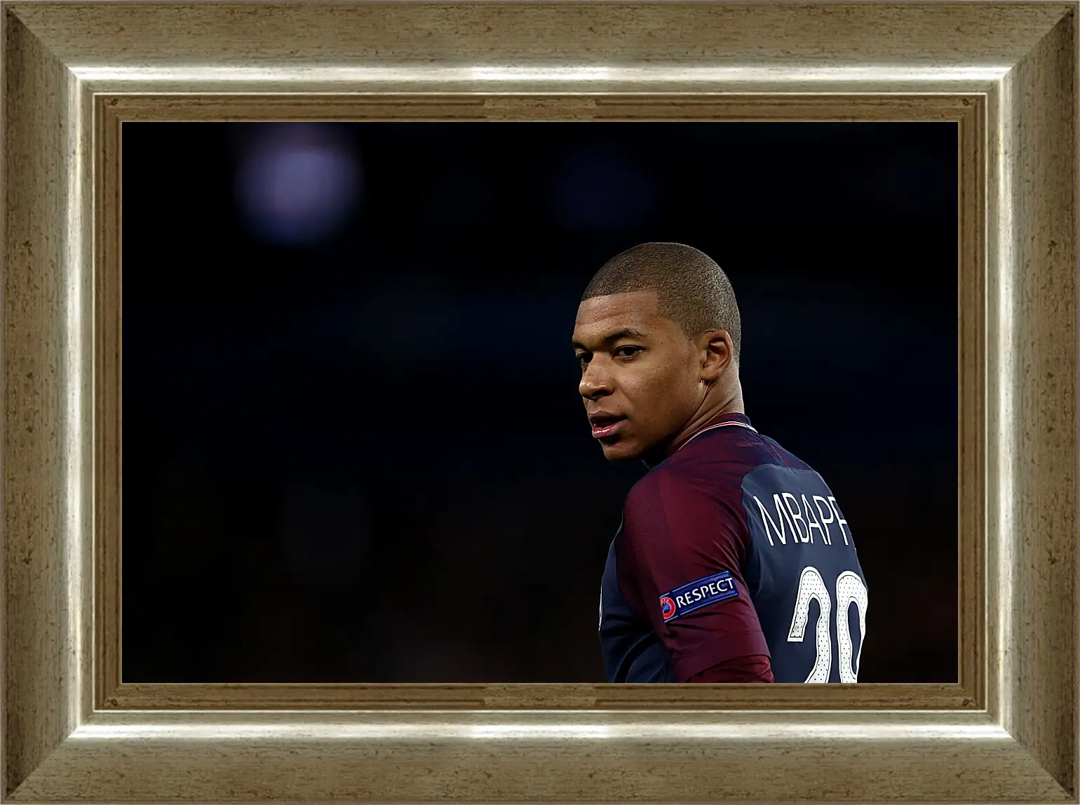 Картина в раме - Килиан Мбаппе. Kylian Mbappé