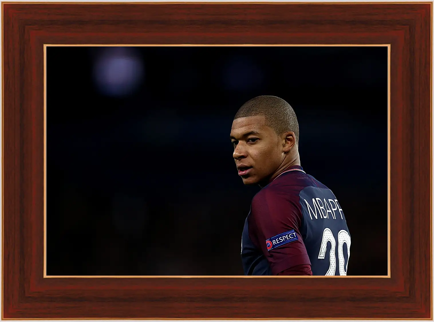 Картина в раме - Килиан Мбаппе. Kylian Mbappé