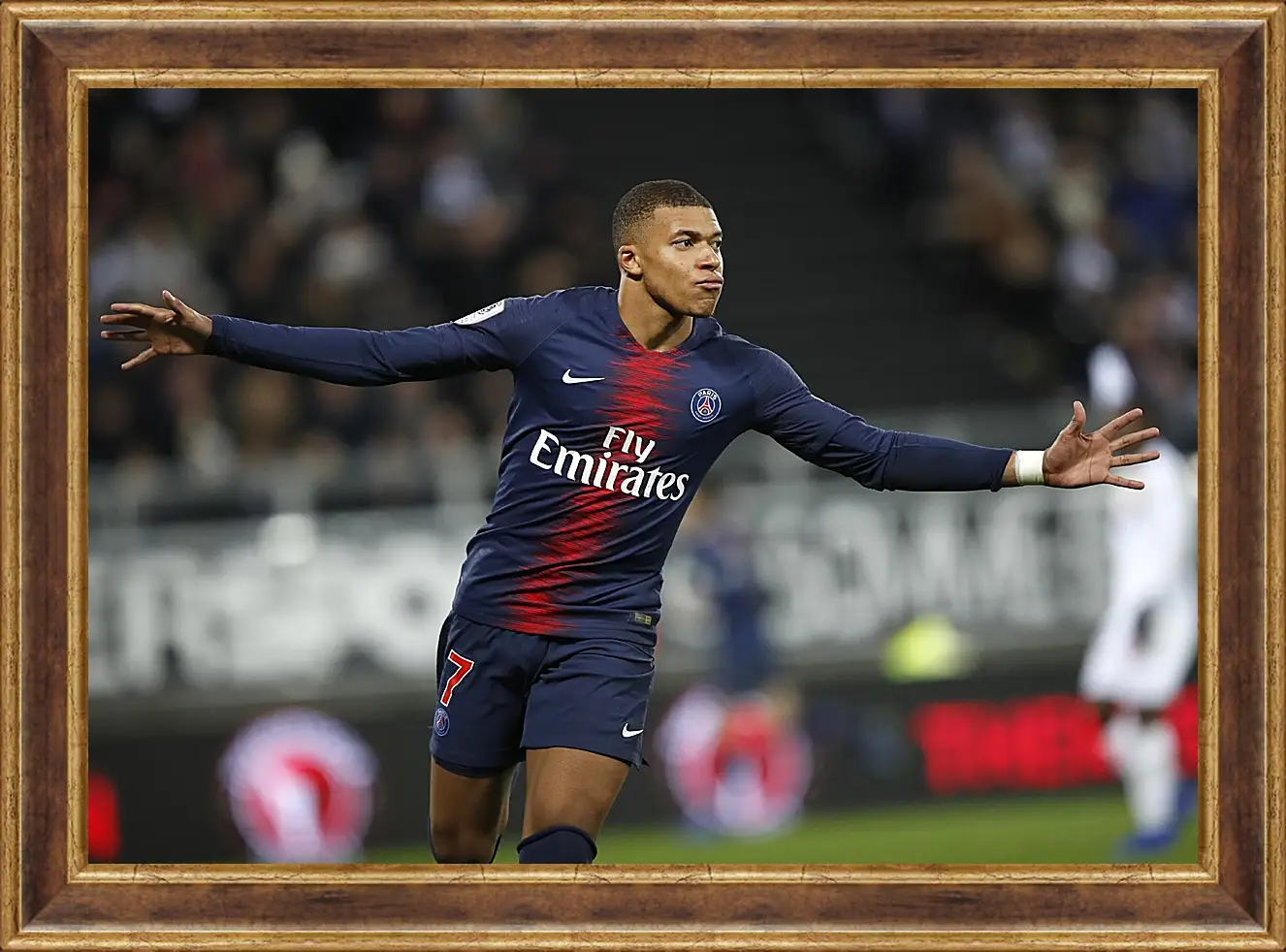 Картина в раме - Килиан Мбаппе. Kylian Mbappé