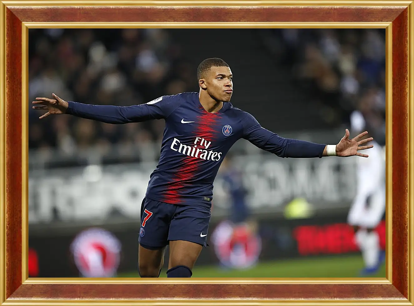 Картина в раме - Килиан Мбаппе. Kylian Mbappé