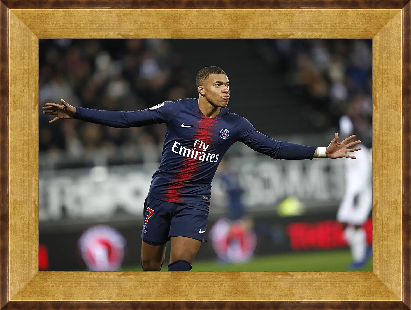 Картина в раме - Килиан Мбаппе. Kylian Mbappé