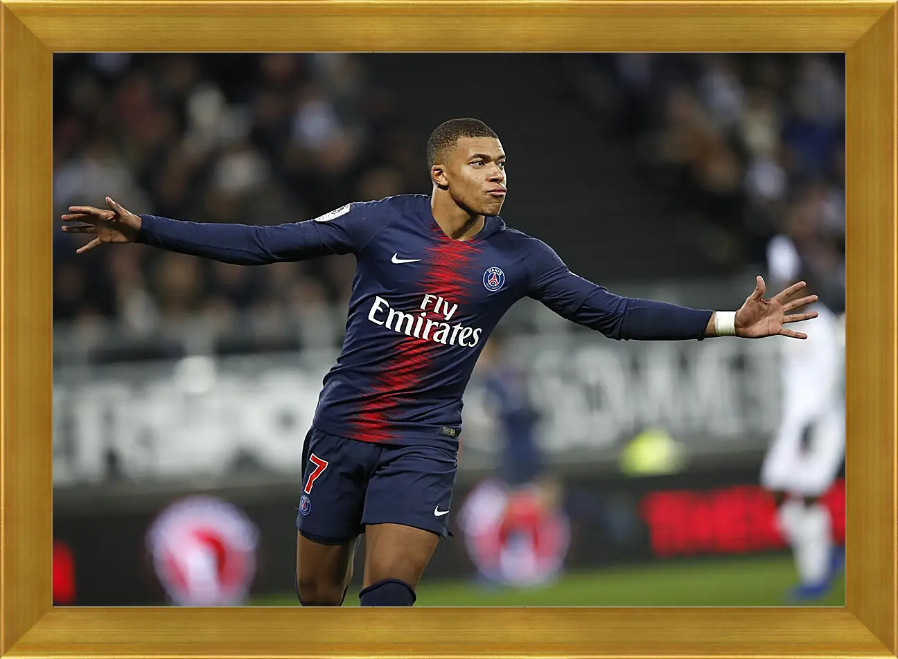 Картина в раме - Килиан Мбаппе. Kylian Mbappé