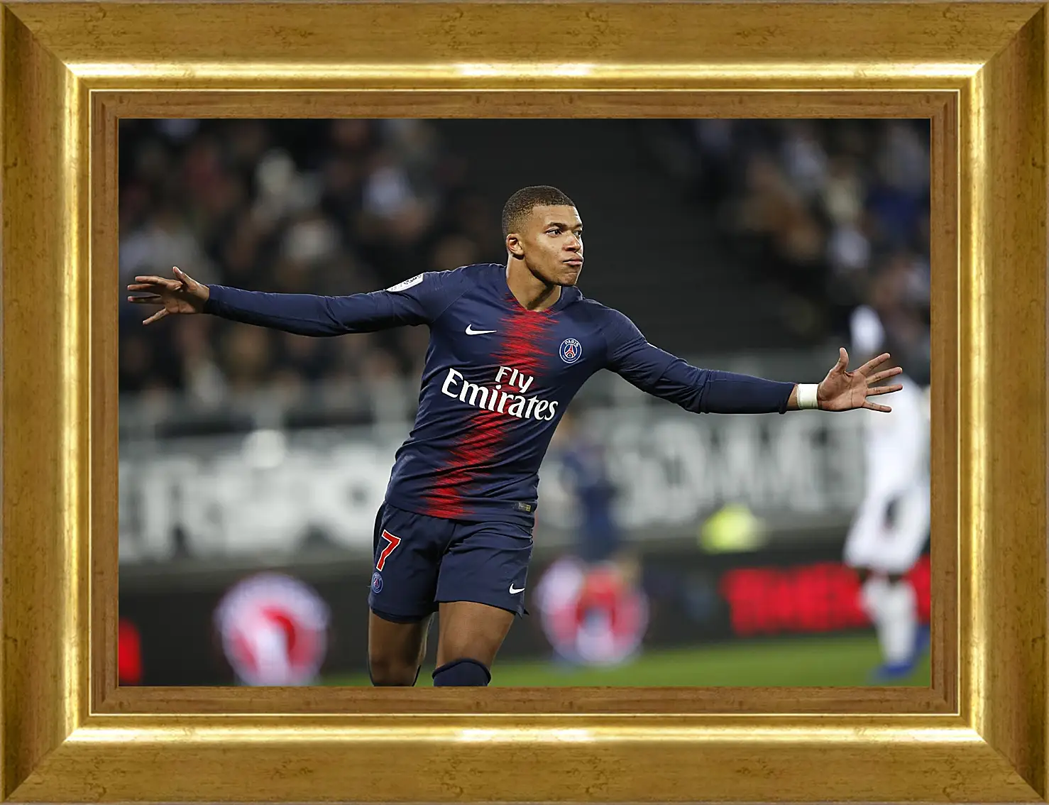 Картина в раме - Килиан Мбаппе. Kylian Mbappé