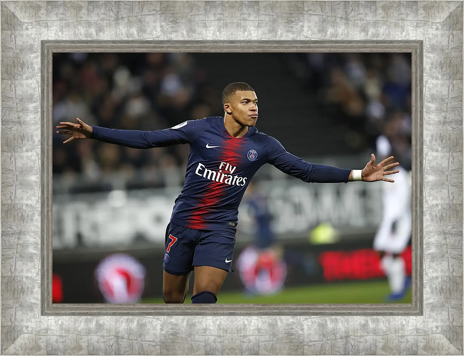 Картина в раме - Килиан Мбаппе. Kylian Mbappé