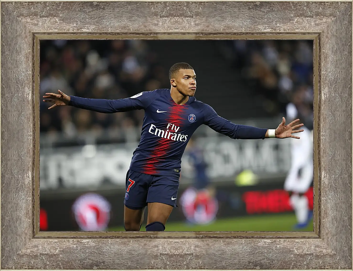 Картина в раме - Килиан Мбаппе. Kylian Mbappé