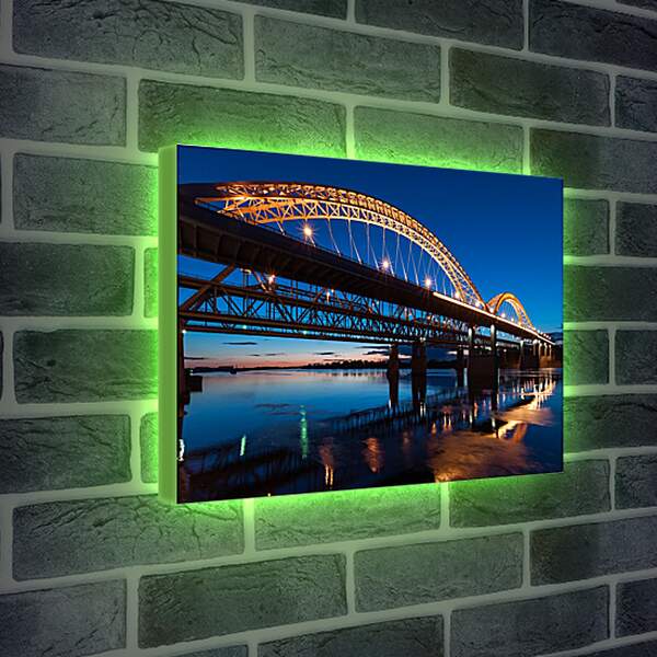 Лайтбокс световая панель - Ночной мост