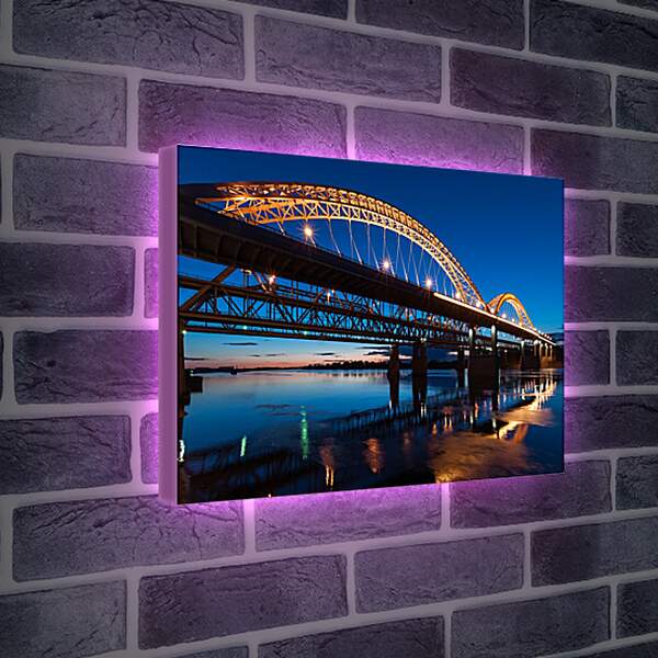 Лайтбокс световая панель - Ночной мост