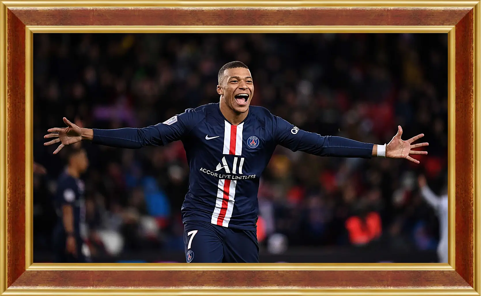 Картина в раме - Килиан Мбаппе. Kylian Mbappé