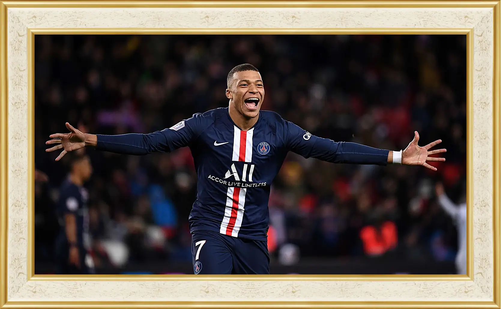 Картина в раме - Килиан Мбаппе. Kylian Mbappé