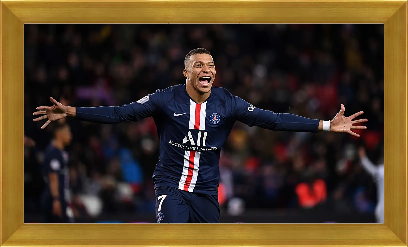 Картина в раме - Килиан Мбаппе. Kylian Mbappé