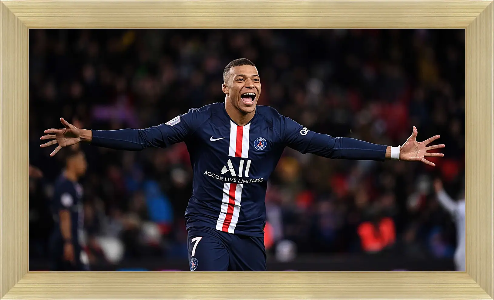 Картина в раме - Килиан Мбаппе. Kylian Mbappé