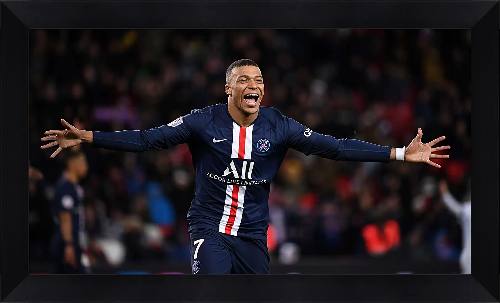 Картина в раме - Килиан Мбаппе. Kylian Mbappé