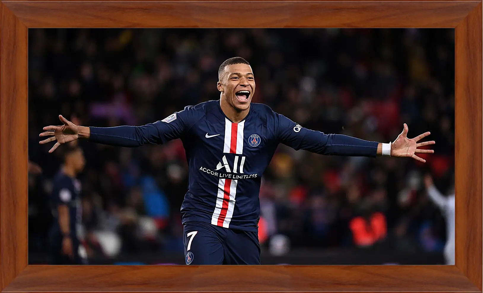 Картина в раме - Килиан Мбаппе. Kylian Mbappé