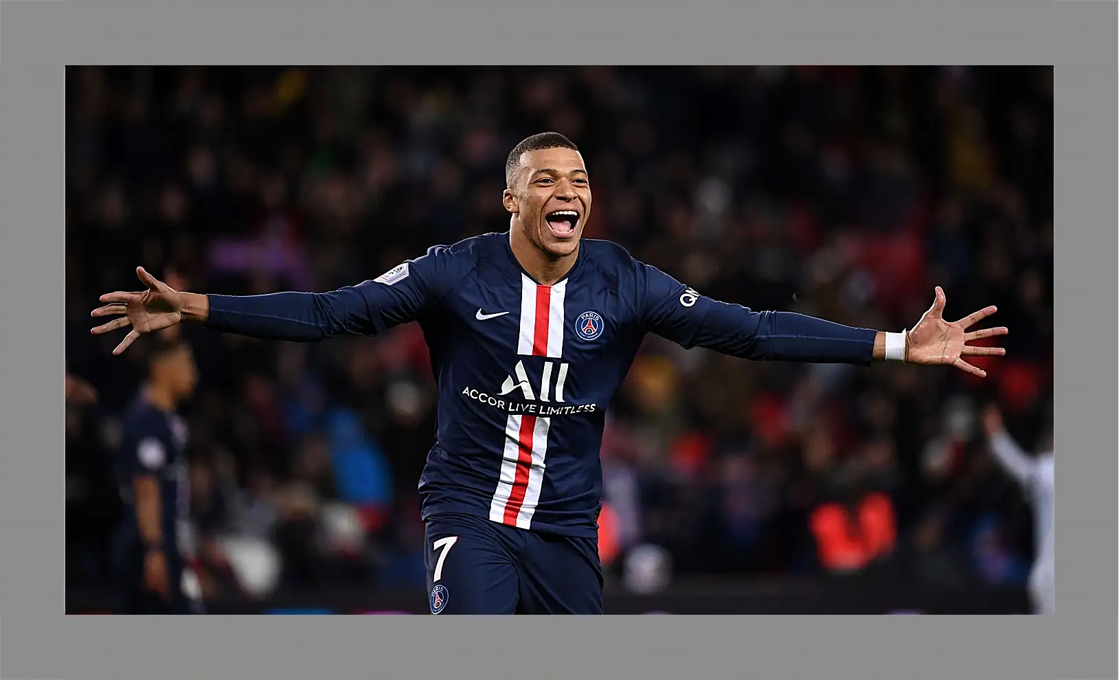 Картина в раме - Килиан Мбаппе. Kylian Mbappé