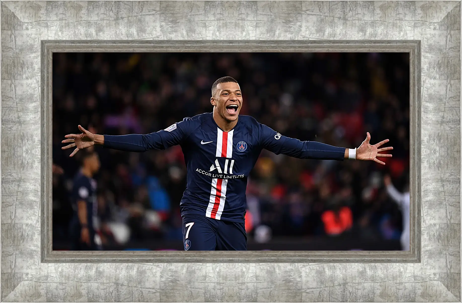 Картина в раме - Килиан Мбаппе. Kylian Mbappé