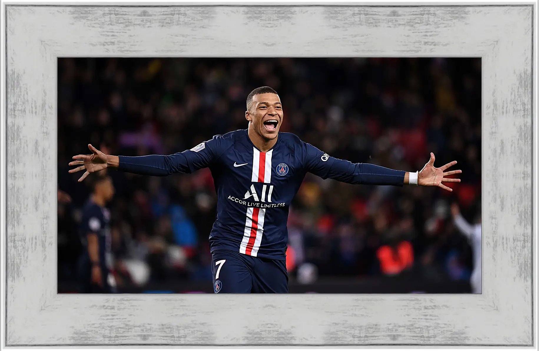 Картина в раме - Килиан Мбаппе. Kylian Mbappé
