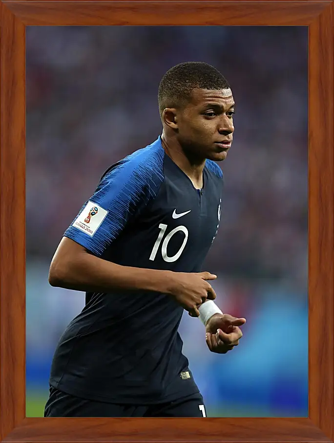 Картина в раме - Килиан Мбаппе. Kylian Mbappé