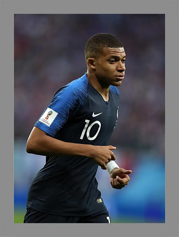Картина в раме - Килиан Мбаппе. Kylian Mbappé