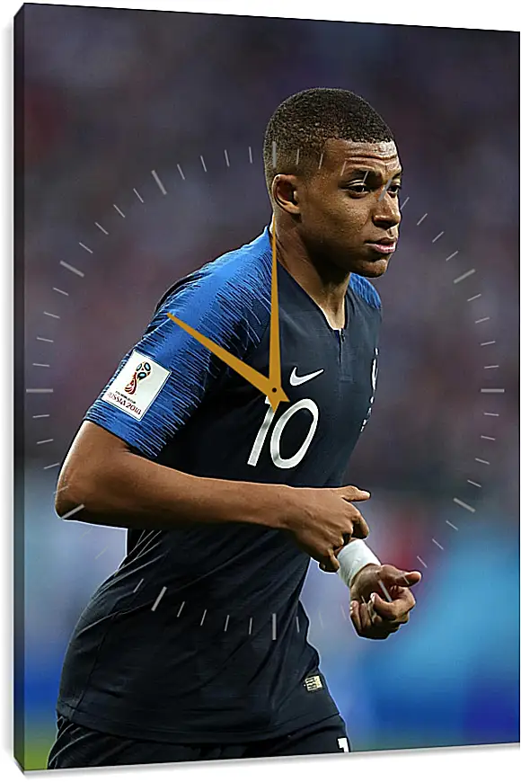 Часы картина - Килиан Мбаппе. Kylian Mbappé