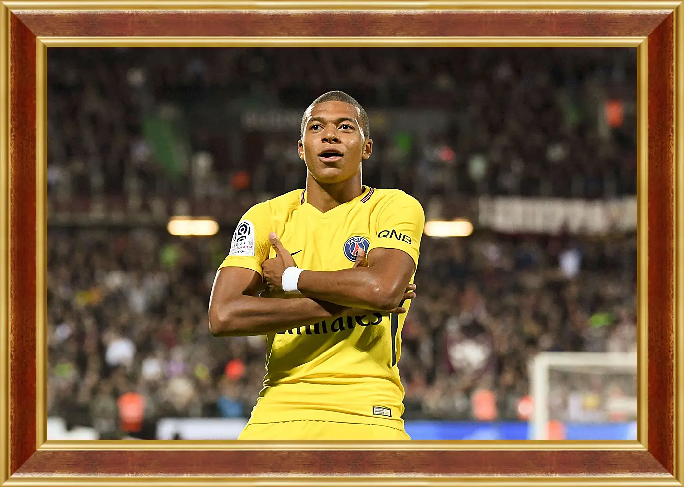 Картина в раме - Килиан Мбаппе. Kylian Mbappé