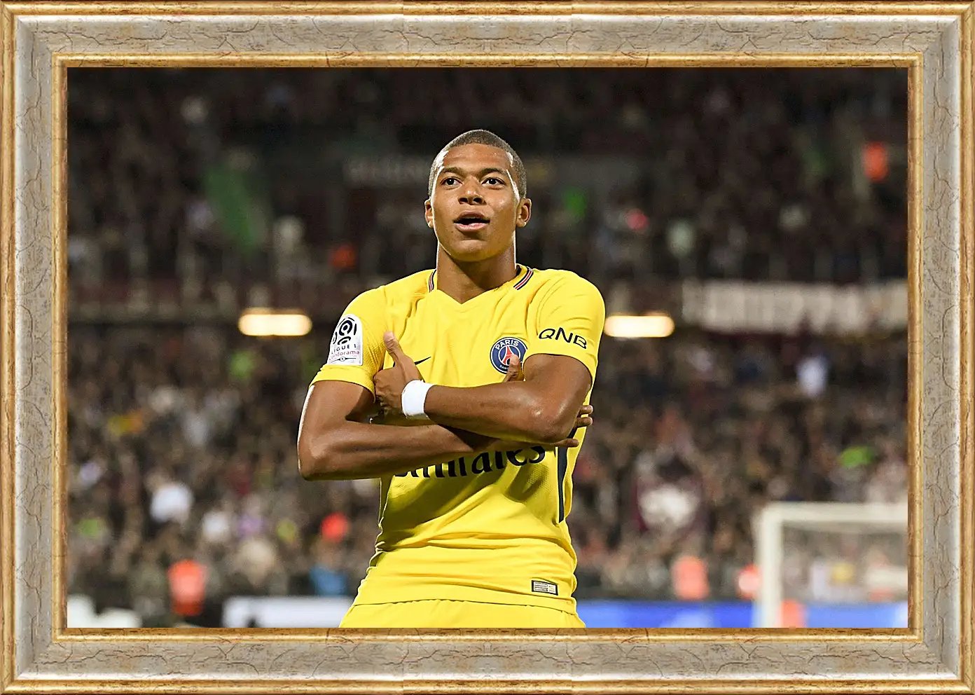 Картина в раме - Килиан Мбаппе. Kylian Mbappé