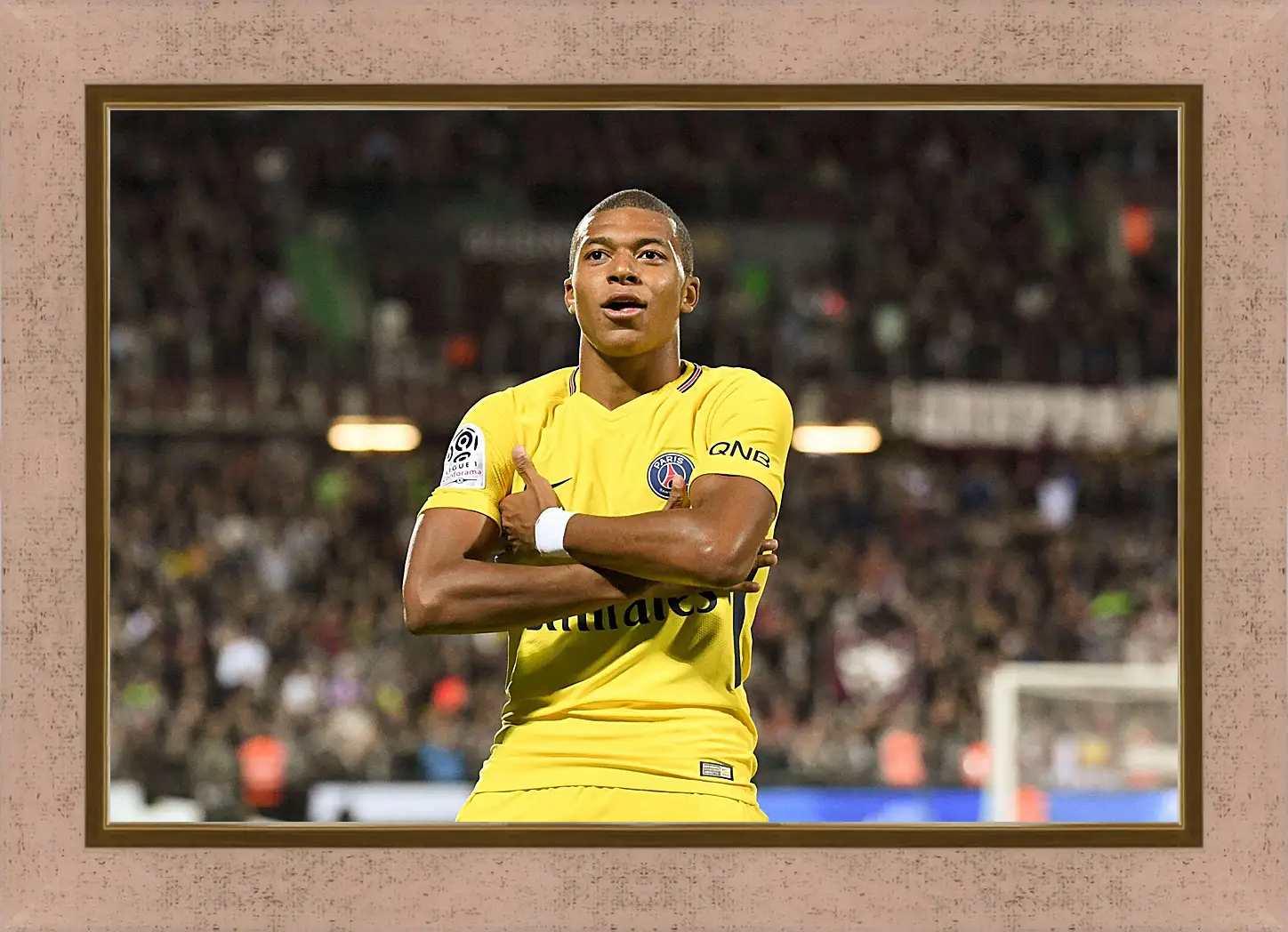 Картина в раме - Килиан Мбаппе. Kylian Mbappé