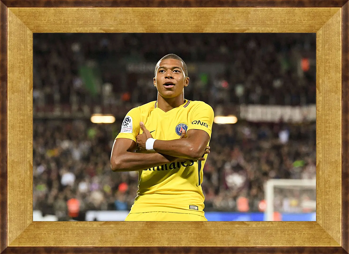 Картина в раме - Килиан Мбаппе. Kylian Mbappé