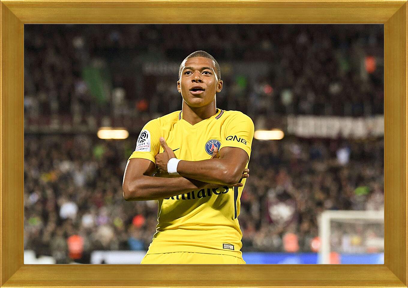 Картина в раме - Килиан Мбаппе. Kylian Mbappé