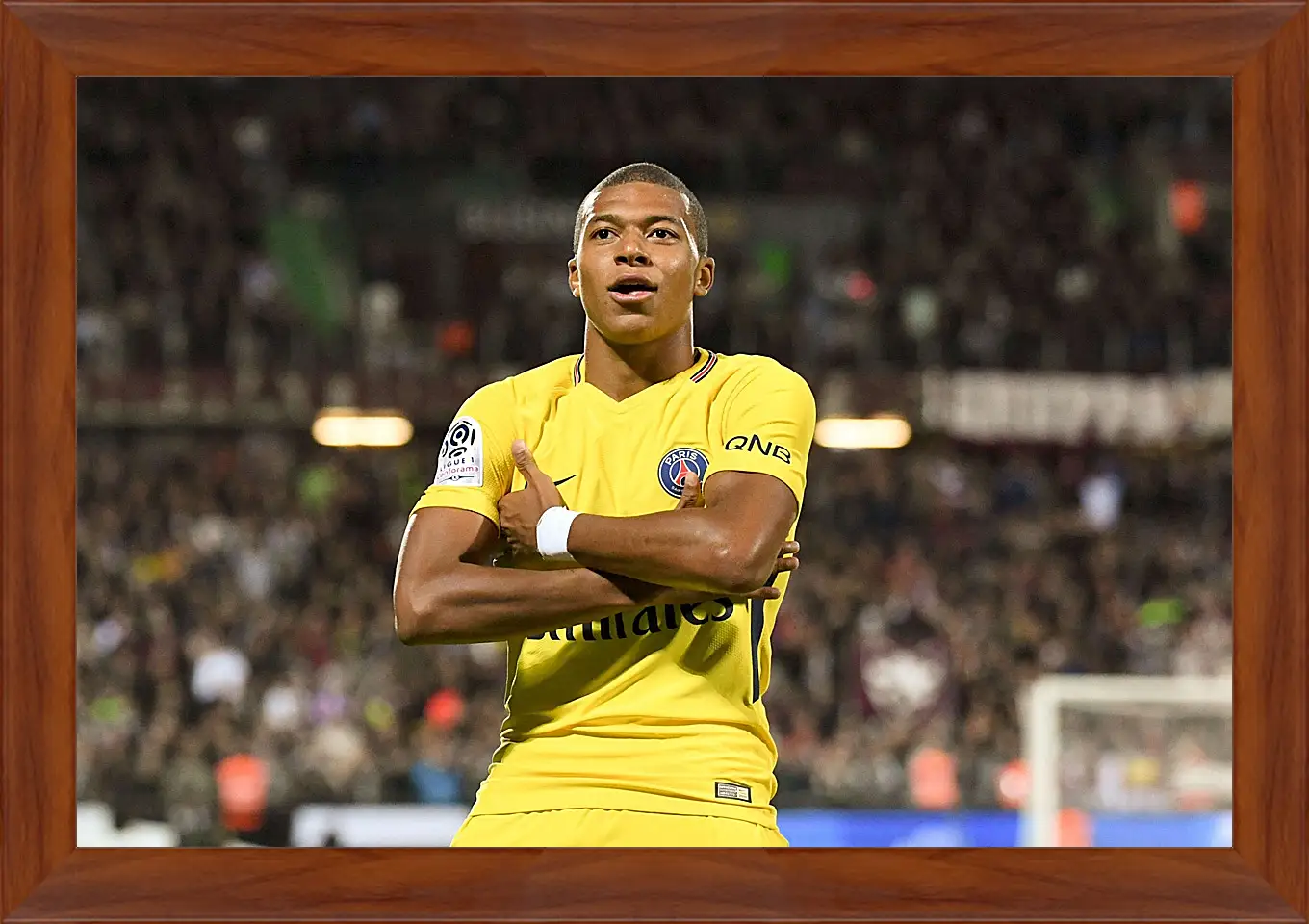 Картина в раме - Килиан Мбаппе. Kylian Mbappé