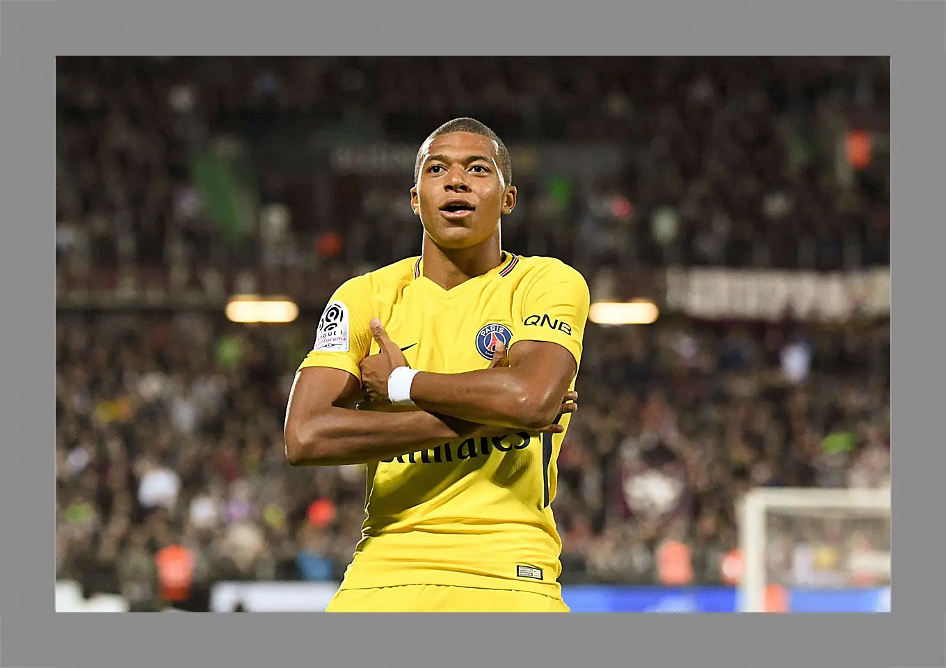 Картина в раме - Килиан Мбаппе. Kylian Mbappé