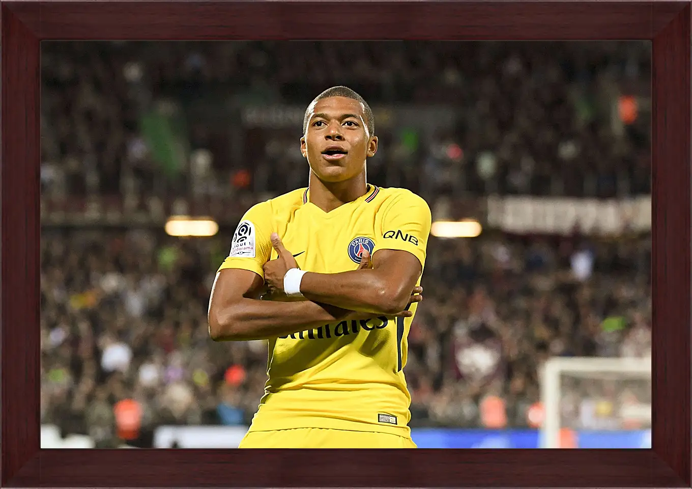 Картина в раме - Килиан Мбаппе. Kylian Mbappé