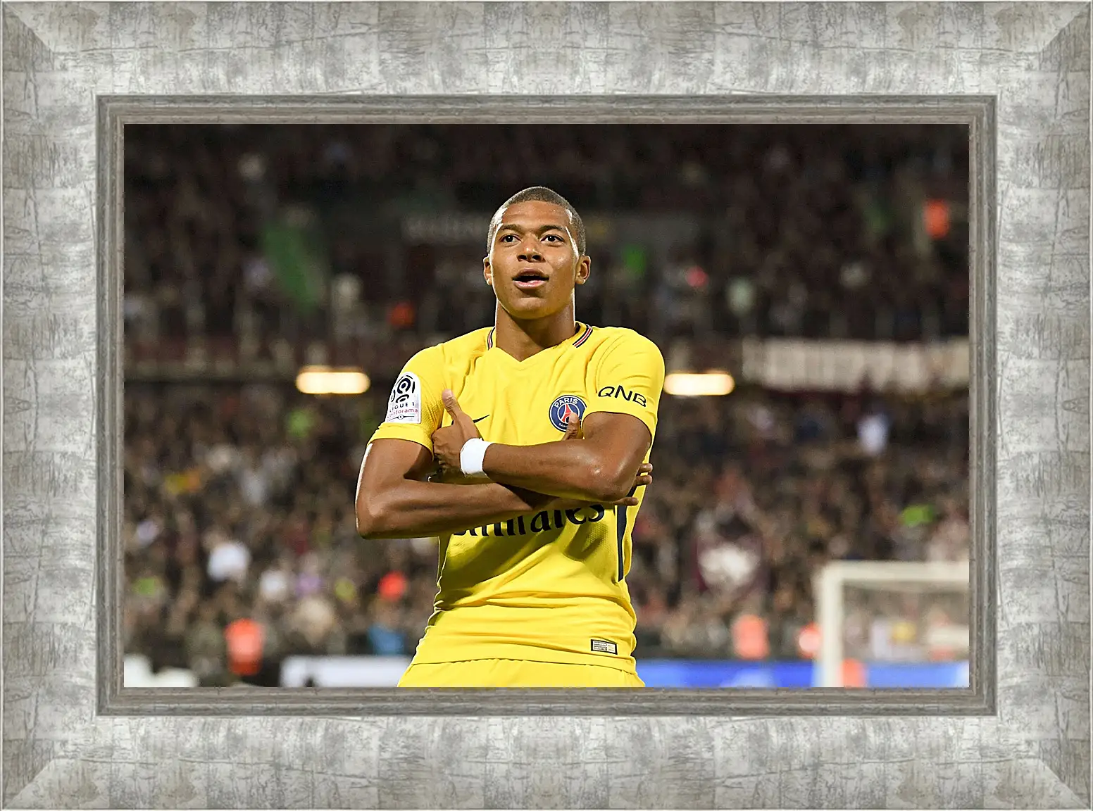 Картина в раме - Килиан Мбаппе. Kylian Mbappé