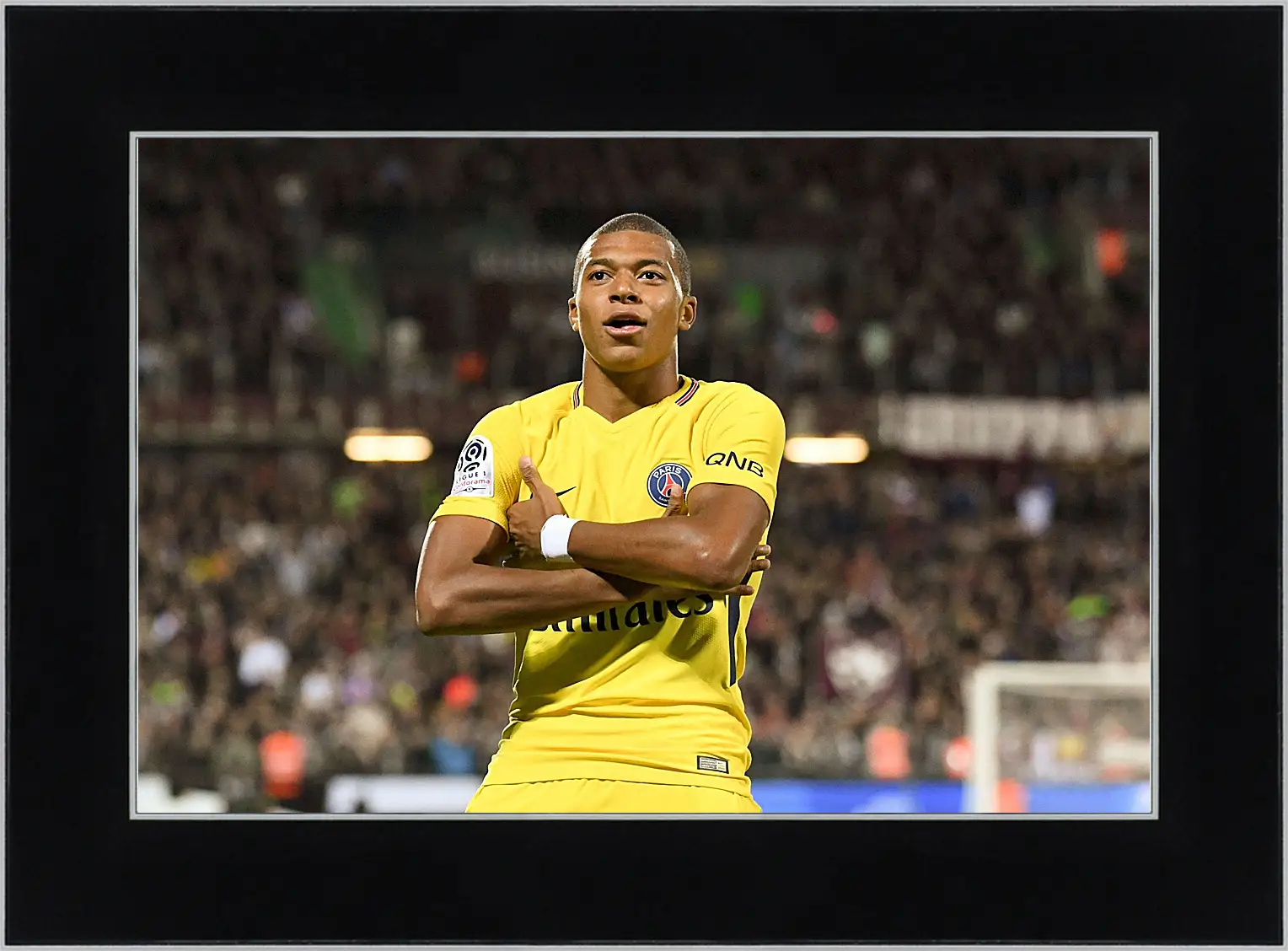 Картина в раме - Килиан Мбаппе. Kylian Mbappé