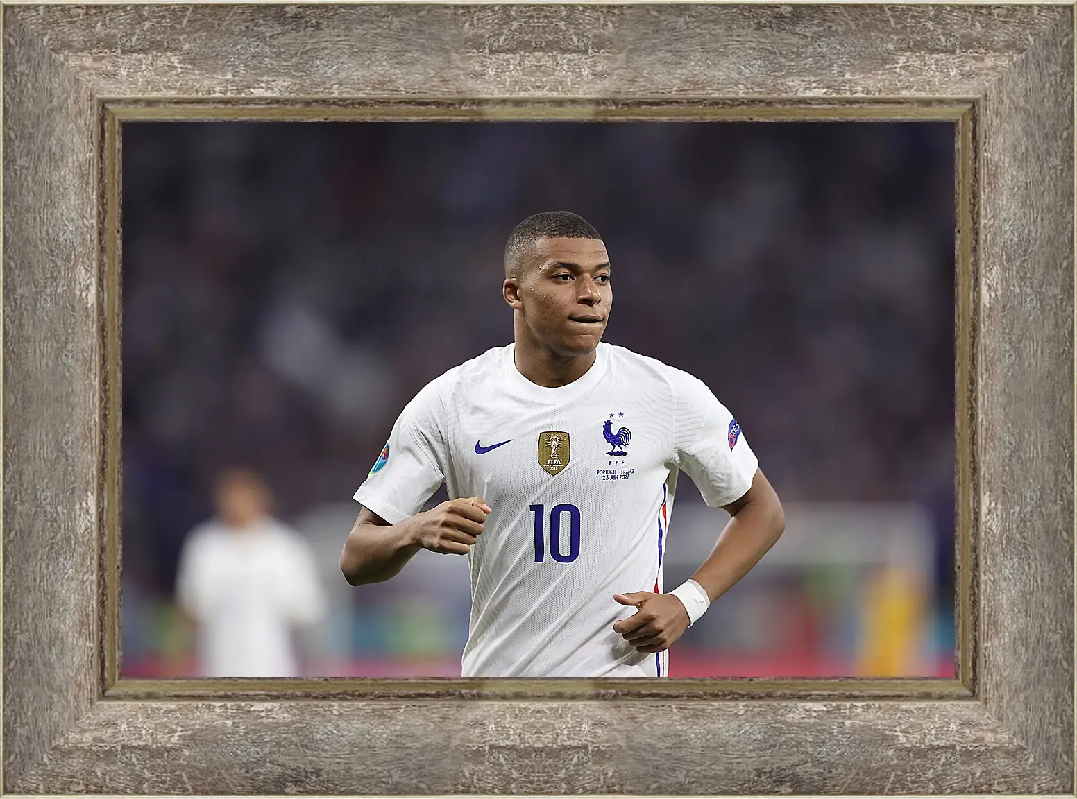 Картина в раме - Килиан Мбаппе. Kylian Mbappé