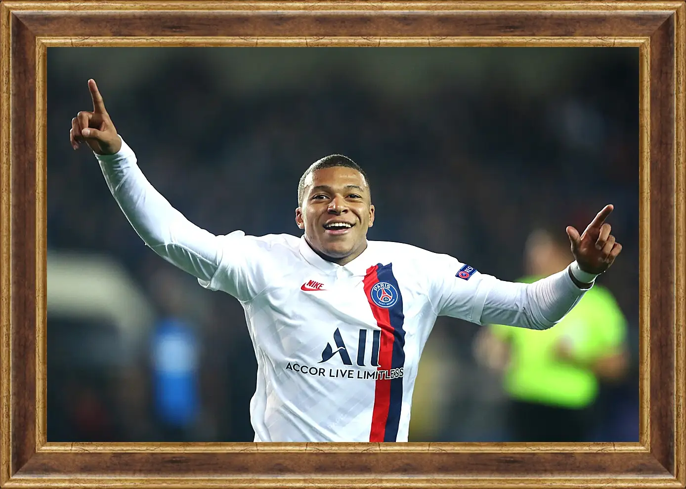 Картина в раме - Килиан Мбаппе. Kylian Mbappé