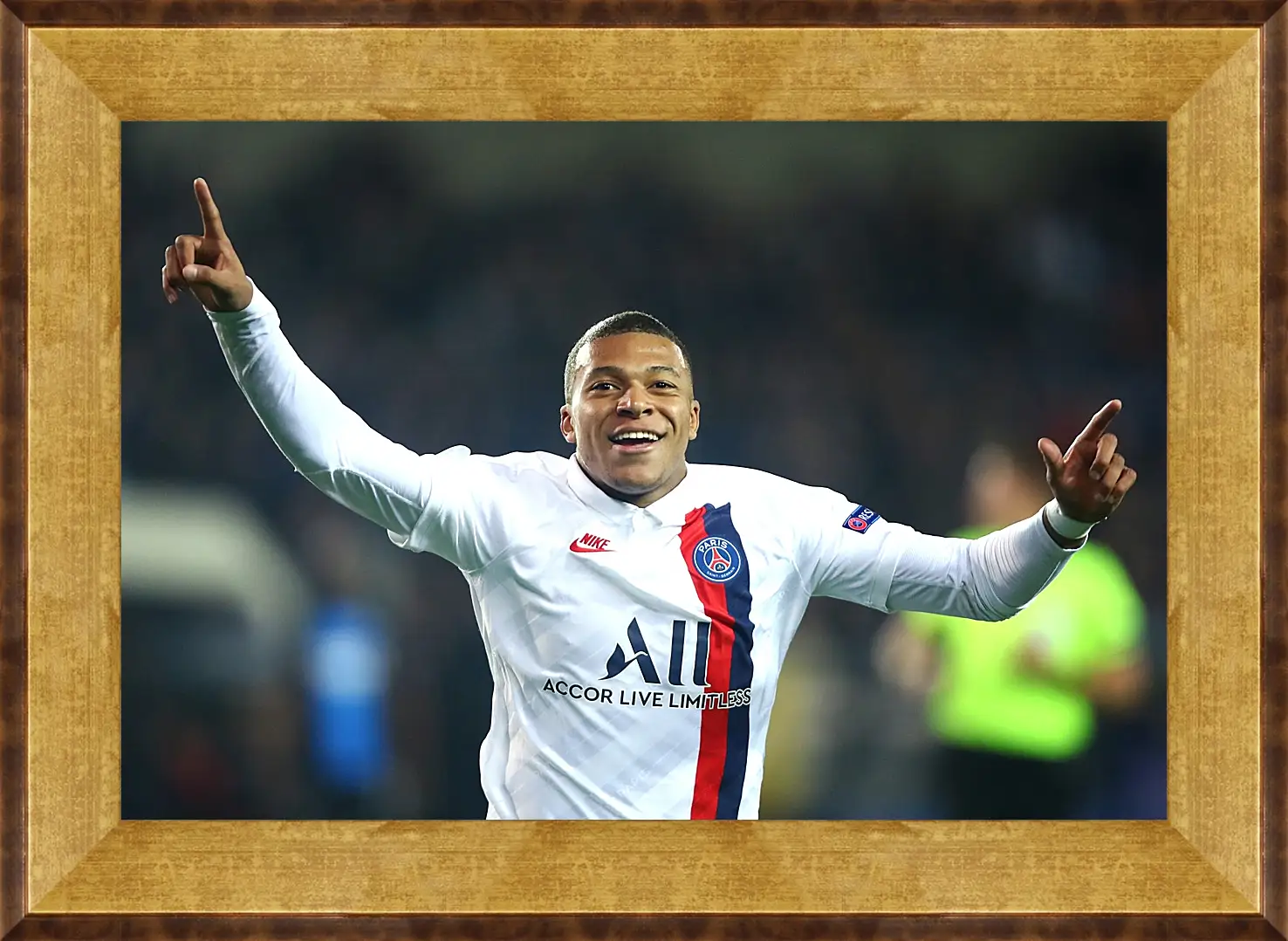 Картина в раме - Килиан Мбаппе. Kylian Mbappé