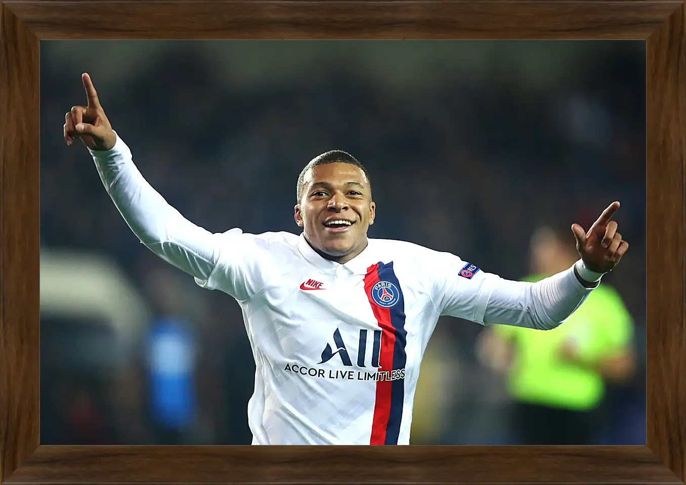 Картина в раме - Килиан Мбаппе. Kylian Mbappé