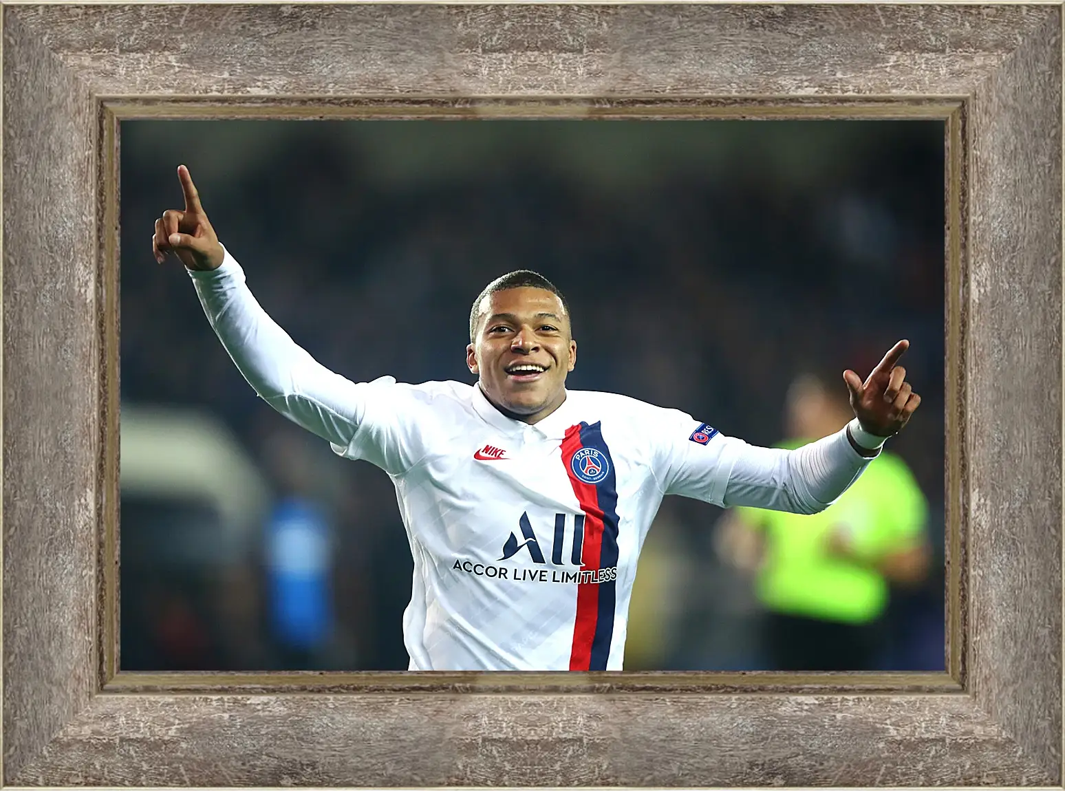 Картина в раме - Килиан Мбаппе. Kylian Mbappé