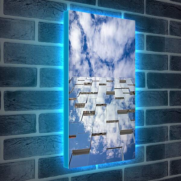 Лайтбокс световая панель - Стеклянный фасад