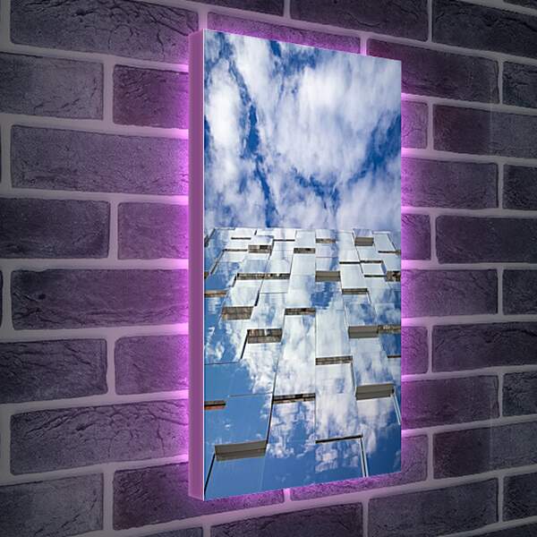 Лайтбокс световая панель - Стеклянный фасад