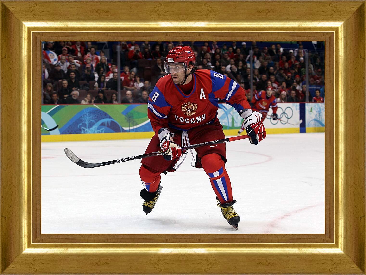 Картина в раме - Александр Овечкин на Олимпийских играх