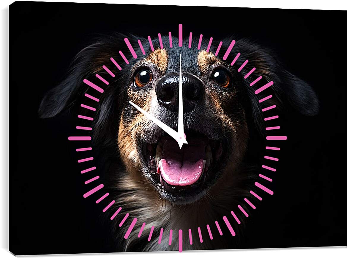 Часы картина - Собака